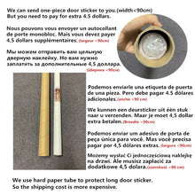 Load image into Gallery viewer, 2PCS/Set Black Geometric Door Sticker Home Decor Self Stick Wallpaper Waterproof Renovation Poster Wallpaper On The Door Decals