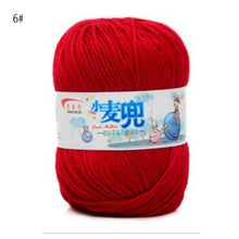 Load image into Gallery viewer, 48g/25 Color Warm DIY Milk Cotton Yarn Baby Wool Yarn for Knitting Children Hand Knitted Yarn Knit Blanket Crochet Yarn