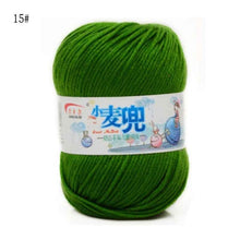 Load image into Gallery viewer, 48g/25 Color Warm DIY Milk Cotton Yarn Baby Wool Yarn for Knitting Children Hand Knitted Yarn Knit Blanket Crochet Yarn