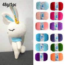 Load image into Gallery viewer, 48g/25 Color  Warm DIY Milk Cotton Yarn Baby Wool Yarn for Knitting Children Hand Knitted Yarn Knit Blanket Crochet Yarn
