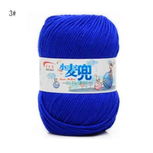 48g/25 Color  Warm DIY Milk Cotton Yarn Baby Wool Yarn for Knitting Children Hand Knitted Yarn Knit Blanket Crochet Yarn