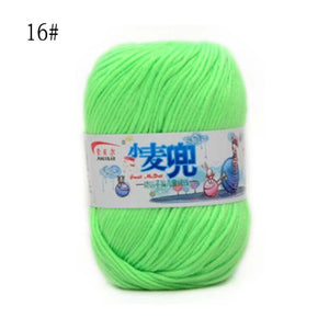 48g/25 Color  Warm DIY Milk Cotton Yarn Baby Wool Yarn for Knitting Children Hand Knitted Yarn Knit Blanket Crochet Yarn