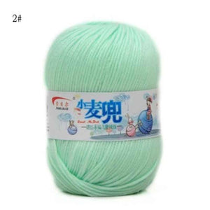 48g/25 Color  Warm DIY Milk Cotton Yarn Baby Wool Yarn for Knitting Children Hand Knitted Yarn Knit Blanket Crochet Yarn