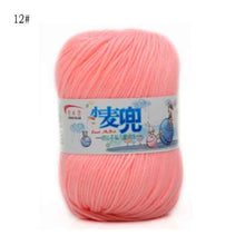 Load image into Gallery viewer, 48g/25 Color  Warm DIY Milk Cotton Yarn Baby Wool Yarn for Knitting Children Hand Knitted Yarn Knit Blanket Crochet Yarn
