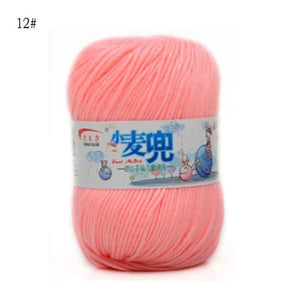 48g/25 Color  Warm DIY Milk Cotton Yarn Baby Wool Yarn for Knitting Children Hand Knitted Yarn Knit Blanket Crochet Yarn