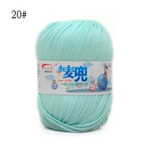 48g/25 Color  Warm DIY Milk Cotton Yarn Baby Wool Yarn for Knitting Children Hand Knitted Yarn Knit Blanket Crochet Yarn