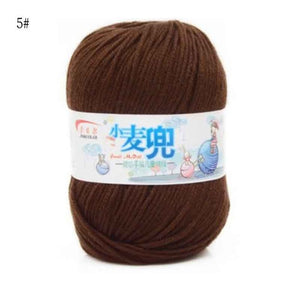 48g/25 Color  Warm DIY Milk Cotton Yarn Baby Wool Yarn for Knitting Children Hand Knitted Yarn Knit Blanket Crochet Yarn