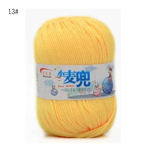 48g/25 Color  Warm DIY Milk Cotton Yarn Baby Wool Yarn for Knitting Children Hand Knitted Yarn Knit Blanket Crochet Yarn