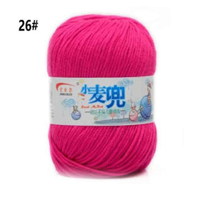 48g/25 Color  Warm DIY Milk Cotton Yarn Baby Wool Yarn for Knitting Children Hand Knitted Yarn Knit Blanket Crochet Yarn