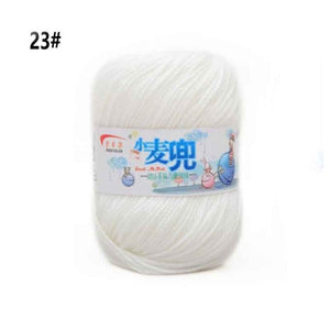 48g/25 Color  Warm DIY Milk Cotton Yarn Baby Wool Yarn for Knitting Children Hand Knitted Yarn Knit Blanket Crochet Yarn