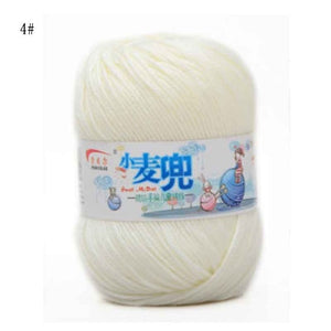 48g/25 Color  Warm DIY Milk Cotton Yarn Baby Wool Yarn for Knitting Children Hand Knitted Yarn Knit Blanket Crochet Yarn