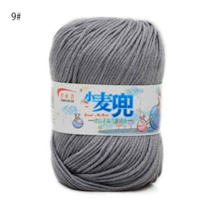 48g/25 Color  Warm DIY Milk Cotton Yarn Baby Wool Yarn for Knitting Children Hand Knitted Yarn Knit Blanket Crochet Yarn