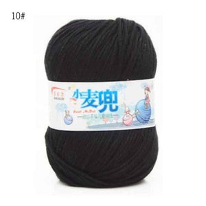 48g/25 Color  Warm DIY Milk Cotton Yarn Baby Wool Yarn for Knitting Children Hand Knitted Yarn Knit Blanket Crochet Yarn