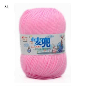 48g/25 Color  Warm DIY Milk Cotton Yarn Baby Wool Yarn for Knitting Children Hand Knitted Yarn Knit Blanket Crochet Yarn