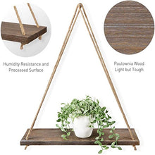 Load image into Gallery viewer, Hanging Wooden Shelves Small Ornaments Storage Wall Hanging Rack Living Room Decorative Shelves Home Swing Shelf #LR3
