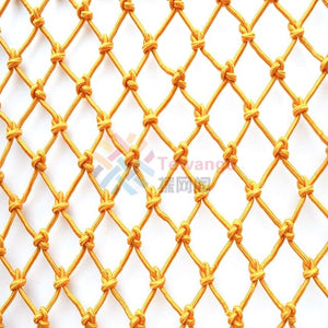 Custom Size Single Color Nylon Rope Safety Net Durable Climbing Net For Kids Balcony Stair Barrier Fence Decor Hanging Network